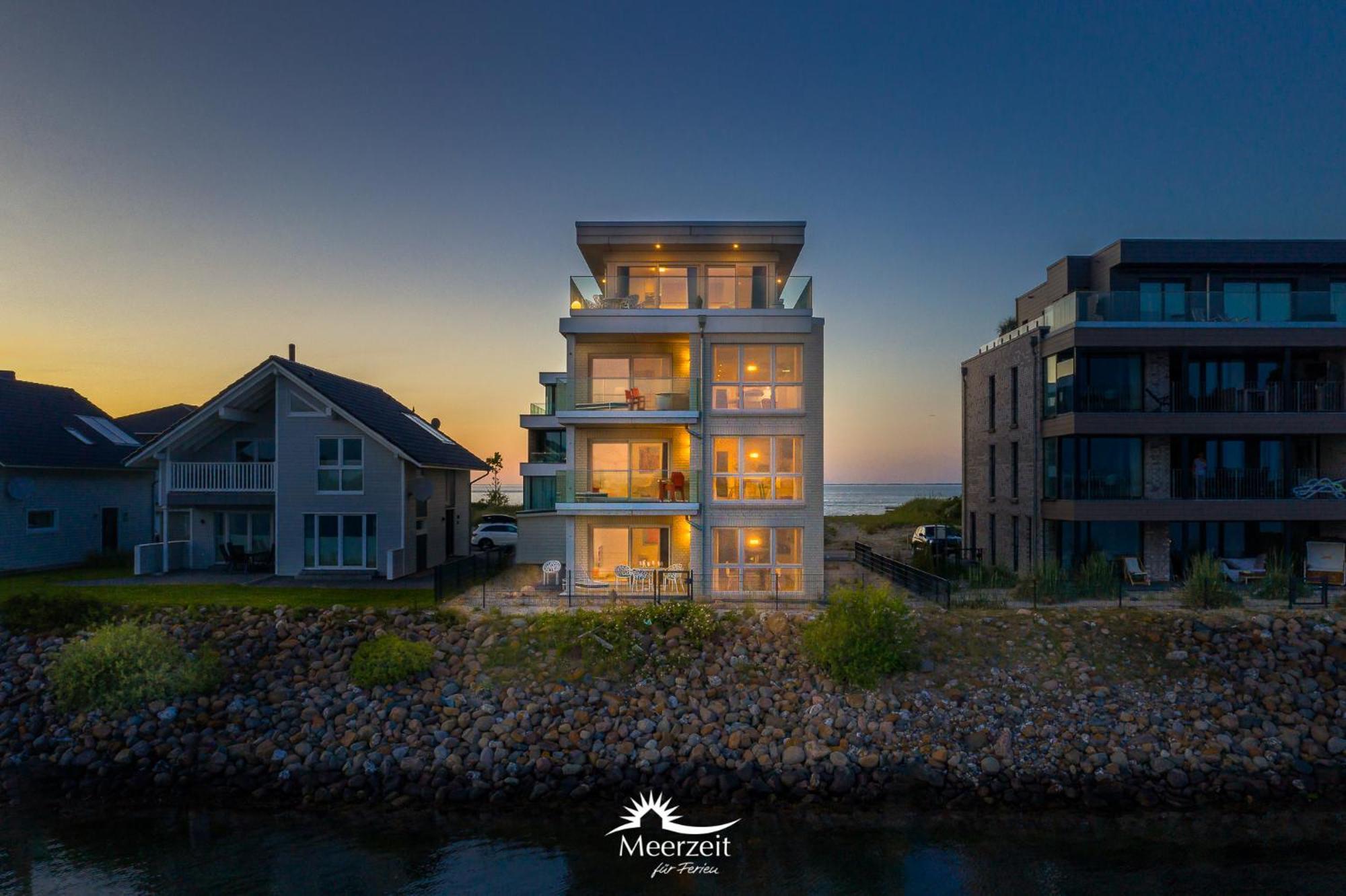 Brise- Direkt Am Wasser, Hafenblick, Fahrstuhl, Sauna, Ueberdachter Balkon Olpenitz Exterior photo